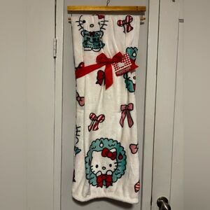 Hello Kitty Red and White Throw Blanket
